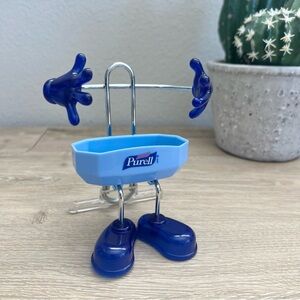 Purell Hand Sanitizer Holder Desk Caddy Promotional Figure Blue Office Display